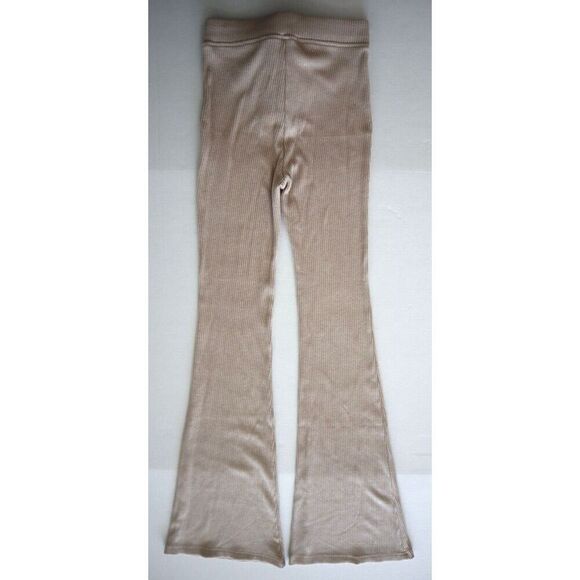 Adika CP00179 Women's Sz Small Beige Stretchy Flared Leg Pants - Picture 2 of 8